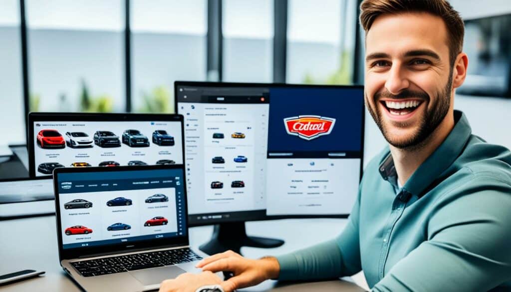 Online-Autoverkauf auf Verkaufsplattformen